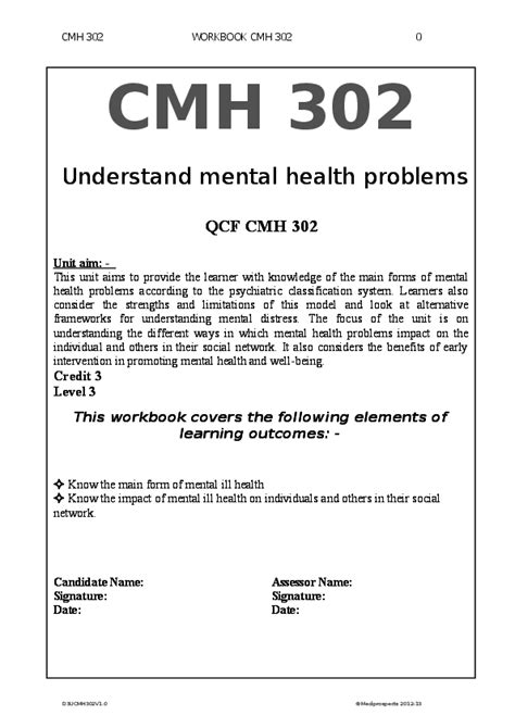 Full Download Cmh 302 Answers 