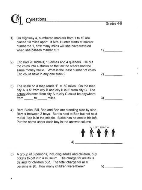 Read Online Cml 3Rd Grade Questions Pdf 