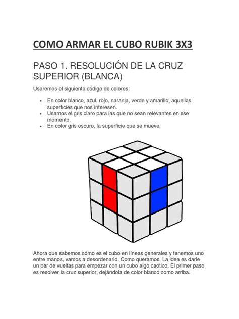 Cómo Resolver Un Cubo De Rubik