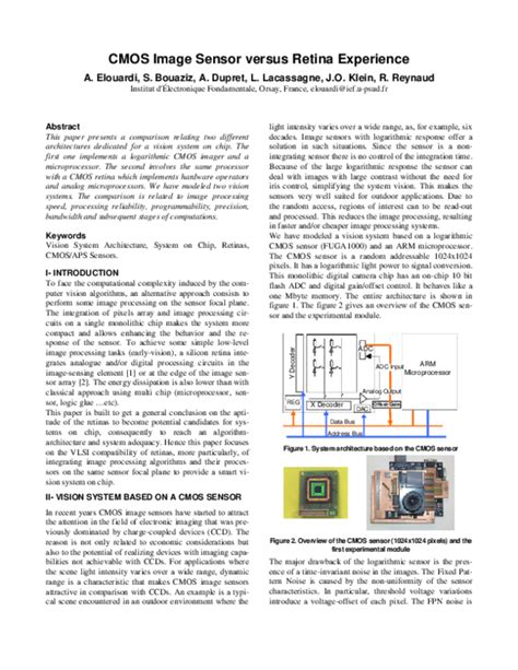 Read Online Cmos Image Sensor Versus Retina Experience 