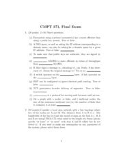 Cmpt 371 Final Exam Simon Fraser University