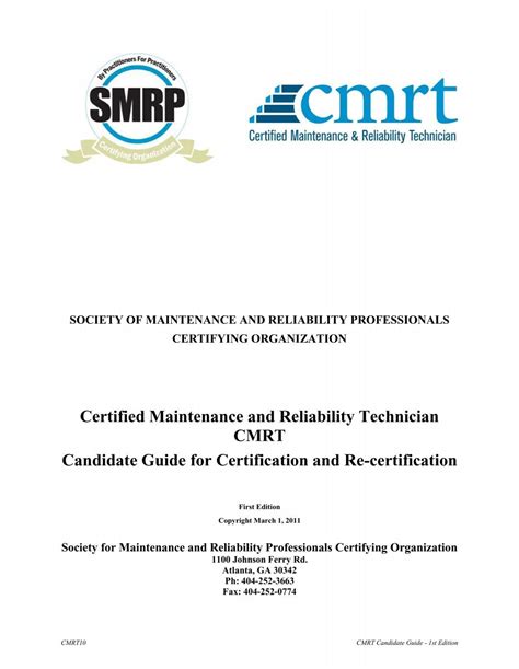 Cmrt Study Guide