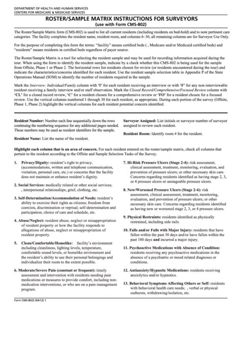 Cms 802 Instructions