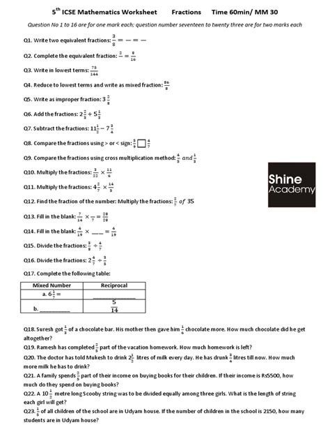 Cms Icse Guide Class 5