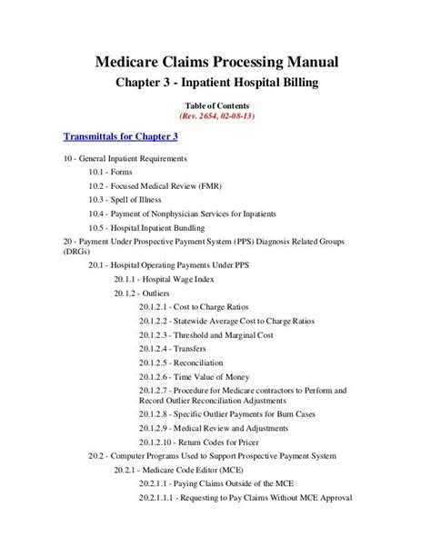 Read Cms Claims Processing Manual Chapter 1 