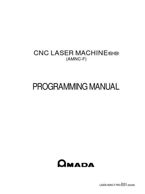 Cnc Laser Machine Amada Programming Manual