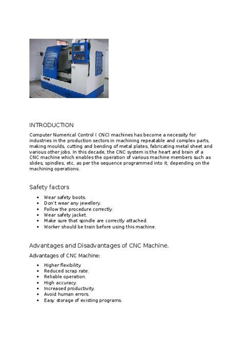 Cnc Machine Project Report