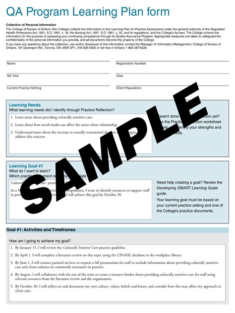 Cno Learning Goals Examples