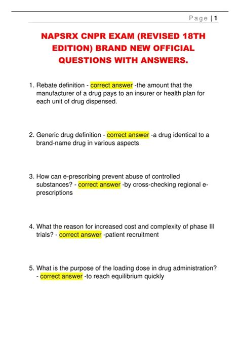 cnpr official exam