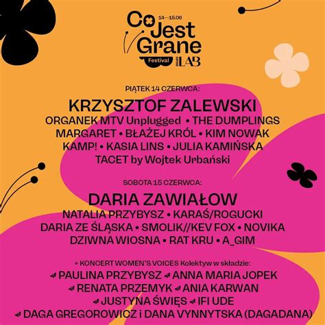co jest grane festiwal program