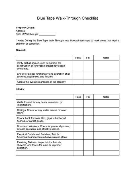 Co Op Walkthrough Checklist