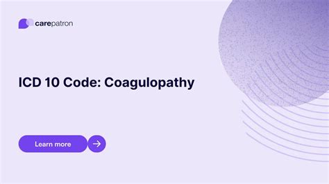 Coagulopathy Icd 10