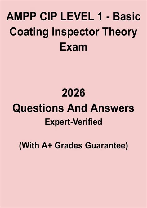 Coating Inspector Study Guide