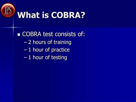 Full Download Cobra Test Study Guide 