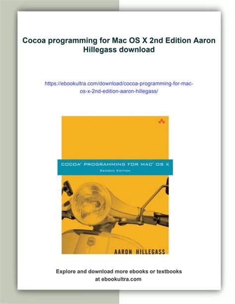 Cocoa Programming For Mac Os X