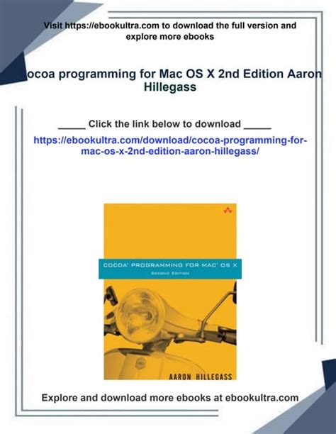 Cocoa Programming For Os X The Big Nerd Ranch Guide Big Nerd Ranch Guides