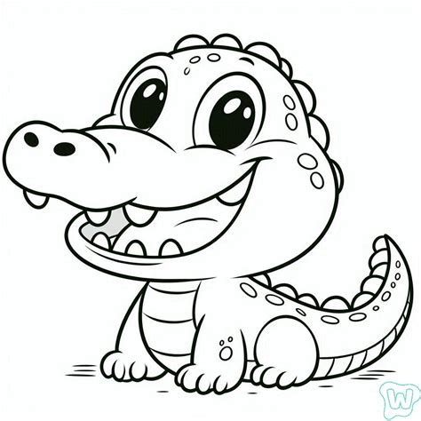 Cocodrilo Para Colorear