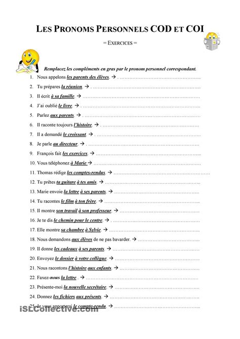 Cod Et Coi Exercice