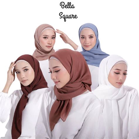 Cod Hijab Bella Square Jilbab Segiempat Polos Jilbab Perbedaan Warna Mocca Dan Khaki - Perbedaan Warna Mocca Dan Khaki
