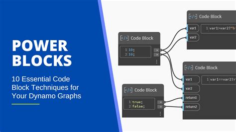 Code Blocks Not Required Dynamo For The Rest Of Us