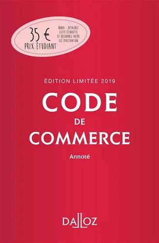 code de commerce 2019 annota c codes dalloz unive