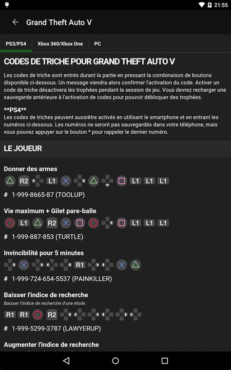 Code De Triche De Gta V