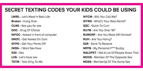code for sexting