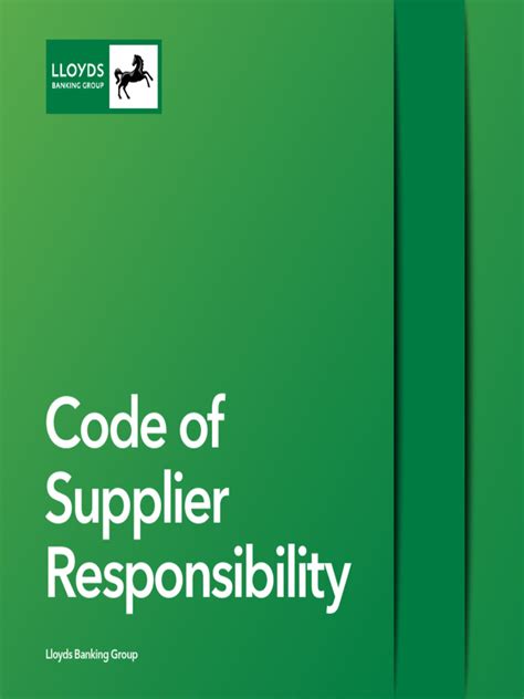 Code Of Business Responsibility Lloyds Banking Group