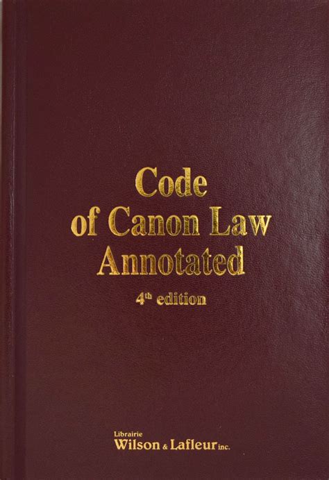 Code Of Canon Law Annotated By Catholic Church