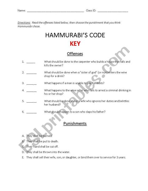 Code Of Hammurabi Readworks Answer Key Worksheets K12 The Code Of Hammurabi Worksheet Answers - The Code Of Hammurabi Worksheet Answers