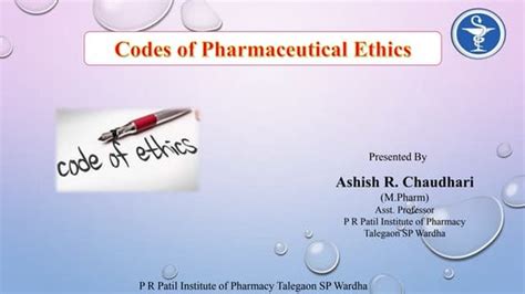 Code Of Pharmaceutical Ethics Developed By