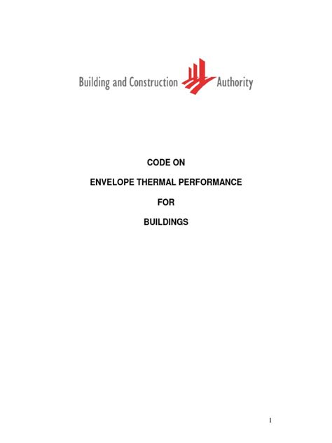 Code On Envelope Thermal Performance For Buildings