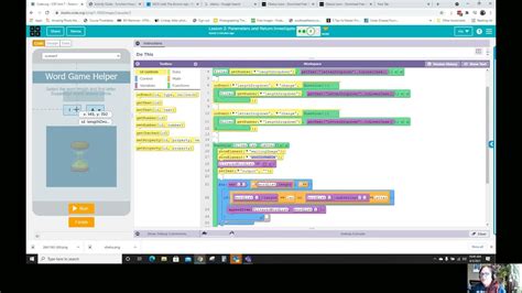 code org unit 7 lesson 2.2 mod if time Word Game Helper YouTube
