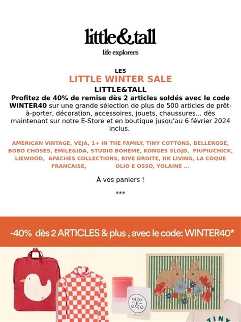 code promo Littleandtall: 50% de réduction en Mars 2024