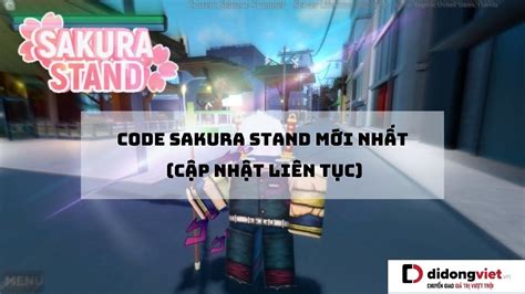 code sakura stand | Tng hp code Sakura Stand mi nht