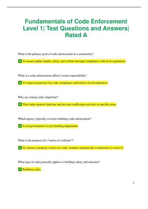 Read Online Code Enforcement Test Questions In Florida 