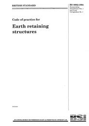 Read Code Of Practice For Earth Retaining Structures Amd 8851 