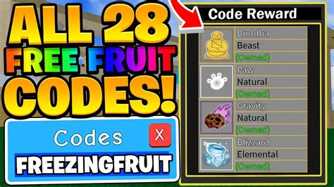 Codes Blox Fruit