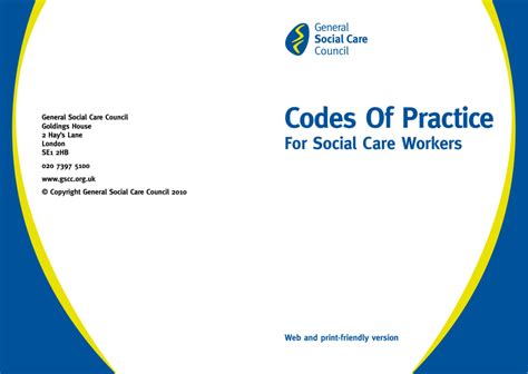 Codes Of Practice Social Care Institute For Excellence