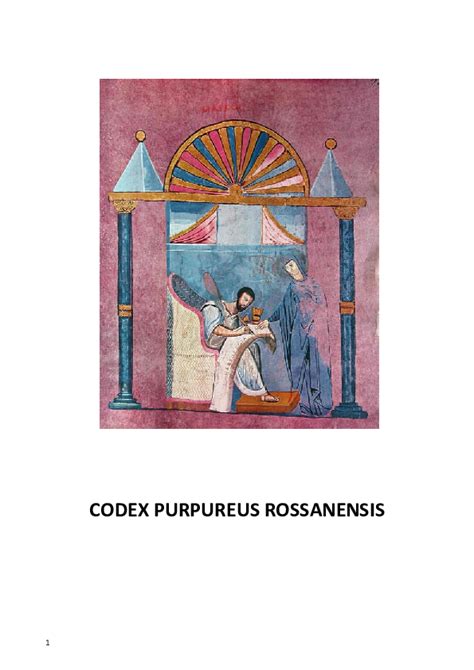 codex purpureus rossanensis pdf