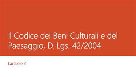 Codice Beni Culturali