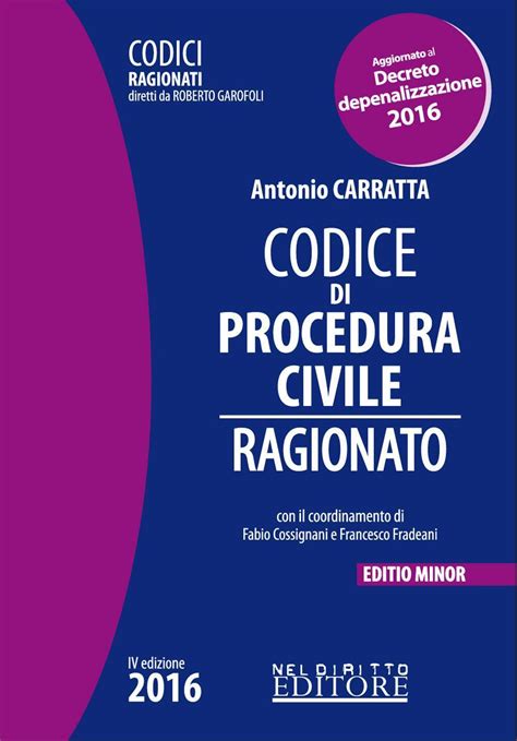 Download Codice Di Procedura Civile Ragionato Ediz Minore 