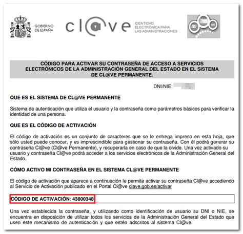 Codigo Activacion Clave