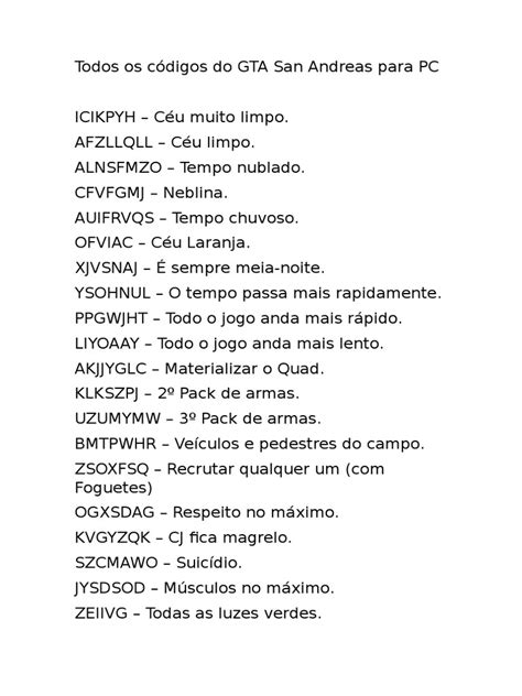 Codigo Do Do Gta San Andreas Ps2