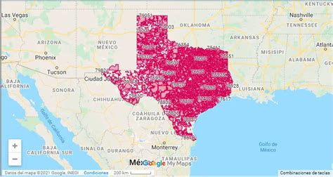 codigo postal de texas