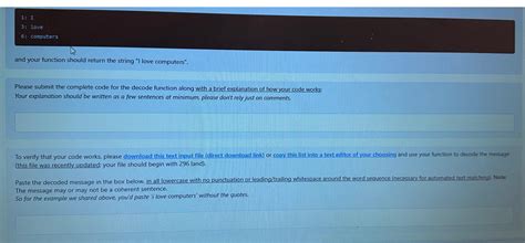 Coding Exercise: Decoding A Message From A Text File Pytthon