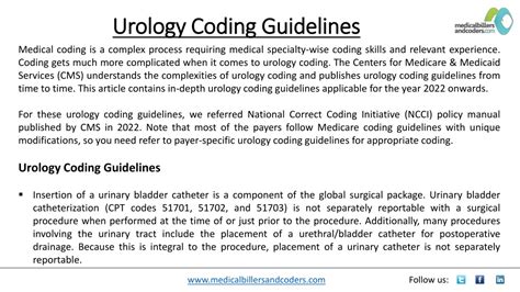 Full Download Coding Guidelines For Urology 