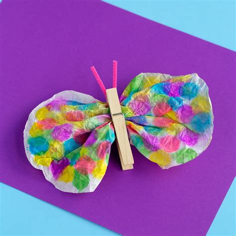Coffee Filter Butterfly Craft And Science Experiment Coffee Science Experiments - Coffee Science Experiments