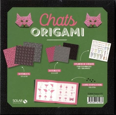 coffret origami chats