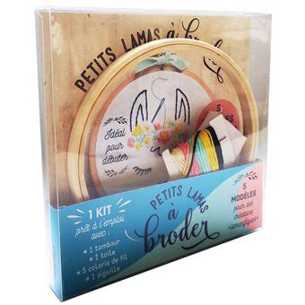 coffret petits lamas a broder